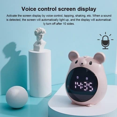 Reloj Despertador Infantil Niños Recargable Control De Voz - Wuala