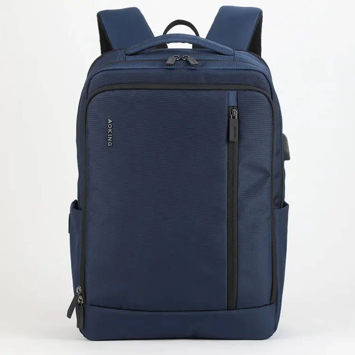 Mochila Impermeable Hombre Notebooks con USB Azul - Wuala